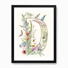 D, Letter, Alphabet Quentin Blake Illustration 2 Art Print