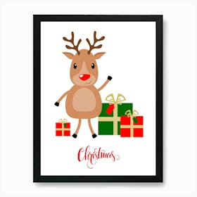 Christmas gifts, Christmas paintings, Christmas hand-painted gifts, Christmas artwork, Christmas wall paintings.12 2 Art Print