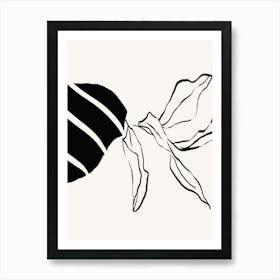 Black And White Drawing 1 Art Print