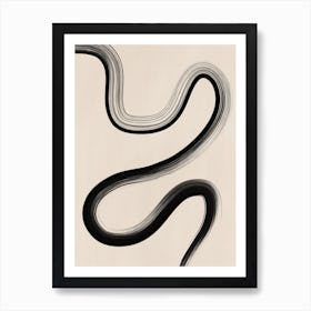 Abstract One Line Poster Art Print