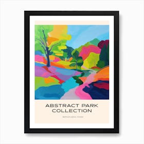 Abstract Park Collection Poster Ibirapuera Park Bogota Colombia 1 Art Print