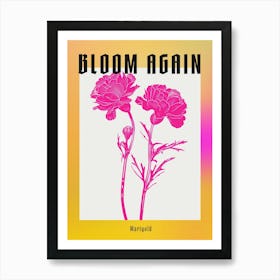 Hot Pink Marigold 1 Poster Art Print