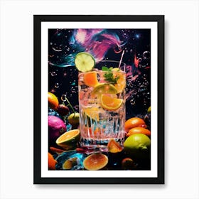Zesty Fruit Photographic Collage 2 Art Print