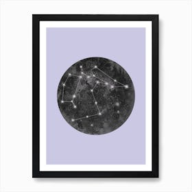 Constellation Lilac Art Print
