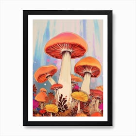 Cute Mushrooms Art Print