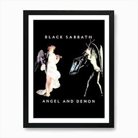 Black Sabbath Angel And Demon Art Print