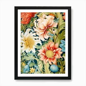 Floral Pattern 109 Art Print