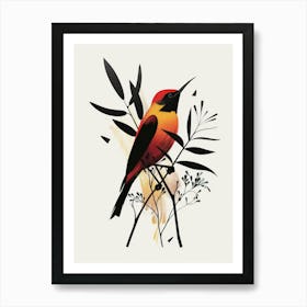 Bird On A Branch 13 Art Print