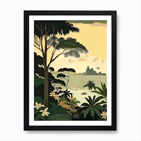 Cebu Island Philippines Rousseau Inspired Tropical Destination Art Print