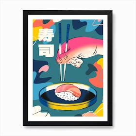 Sushi in Colors Art Print