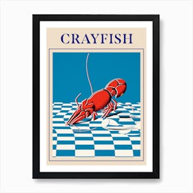 Crayfish Seafood Poster Art Print