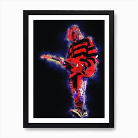 Spirit Of Kurt Cobain Live In Chicago Art Print