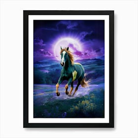 Horse In The Meadow Art Print