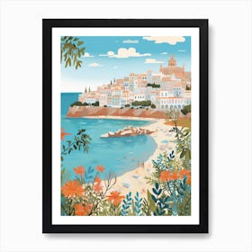 Ibiza Spain 6 Illustration Art Print