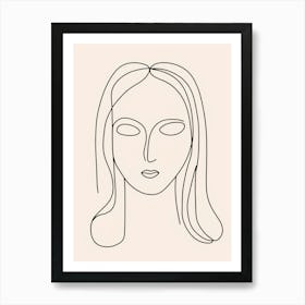 Woman'S Face 10 Art Print