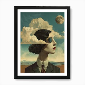 Poster Retro Face 2 Art Print