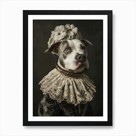 Portrait Of A Dog Art Print