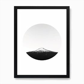 Mountain in a Circle Art Print