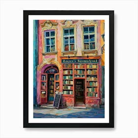 Warsaw Book Nook Bookshop 4 Art Print