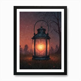 Heart Lantern 1 Art Print