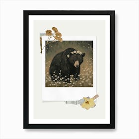 Scrapbook Bear Fairycore Painting 2 Art Print