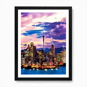 City View, Auckland New Zealand Art Print