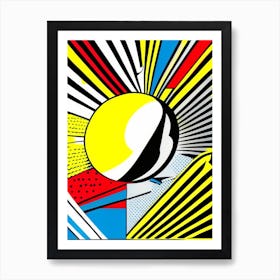 Surface Bright Comic Space Art Print