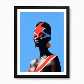 Afro Celestia: Futuristic African Fashion Art Print