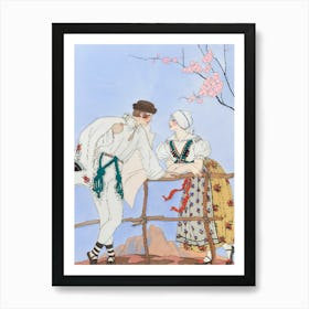 Couple In A Traditional Dress Art Print