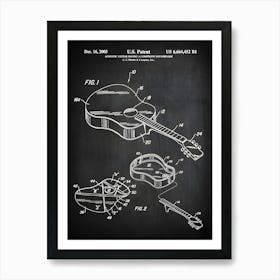 Guitar Gifts Acoustic Guitar Guitar Decor Guitar Wall Decor Guitar Poster Guitar Blueprint Guitar Art Print Mg4521 Art Print