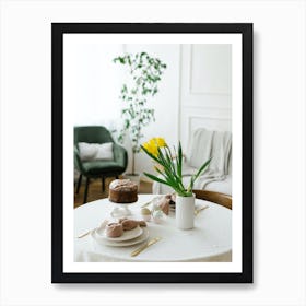 Easter Table Setting 7 Art Print