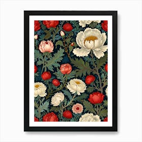 William Morris Peonies 3 Art Print