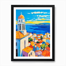 Zadar Croatia 1 Fauvist Painting Art Print