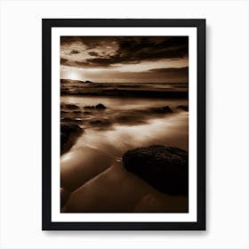 Sunset At The Beach 718 Art Print