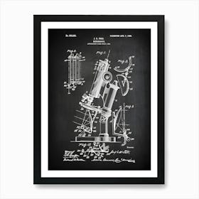 Microscope Science Gift, Gift For Doctor, Cm8681 Art Print