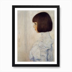 Helene Klint Girl In A White Dress Art Print