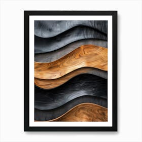 Abstract Wave Pattern 21 Art Print