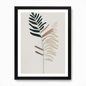 New York Fern Wildflower Simplicity Art Print