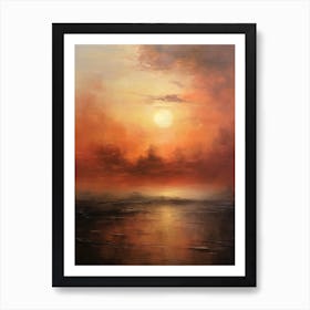 Sunset Over The Sea 5 Art Print