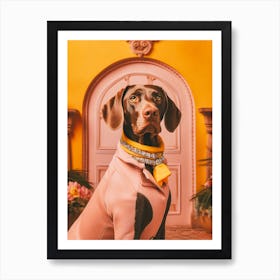 A German Shorthaired Pointer Dog 1 Art Print