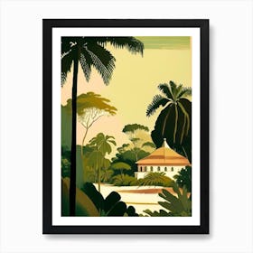 Cayo Santa Maria Cuba Rousseau Inspired Tropical Destination Art Print
