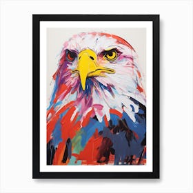 Colourful Bird Painting Bald Eagle Art Print