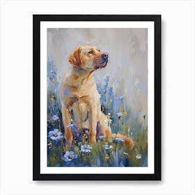 Labrador Retriever Acrylic Painting 6 Art Print