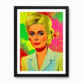 Catherine Deneuve Colourful Pop Movies Art Movies Art Print