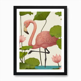 Flamingo V Art Print