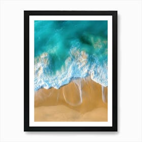 Aerial View Of A Beach 105 Art Print