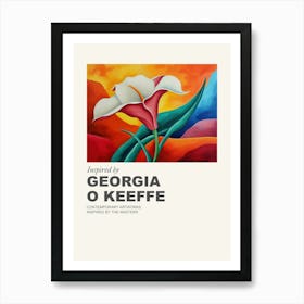 Museum Poster Inspired By Georgia O Keeffe 4 Art Print