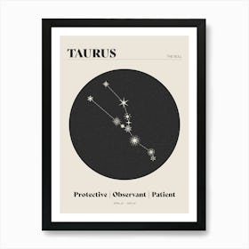 Astrology Constellation - Taurus Art Print