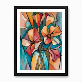 Flowers In A Vase 130 Art Print