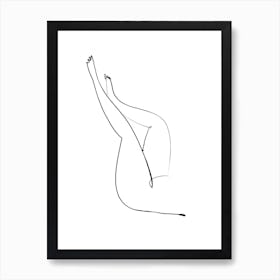 Minimalist Nude Legs Art Print